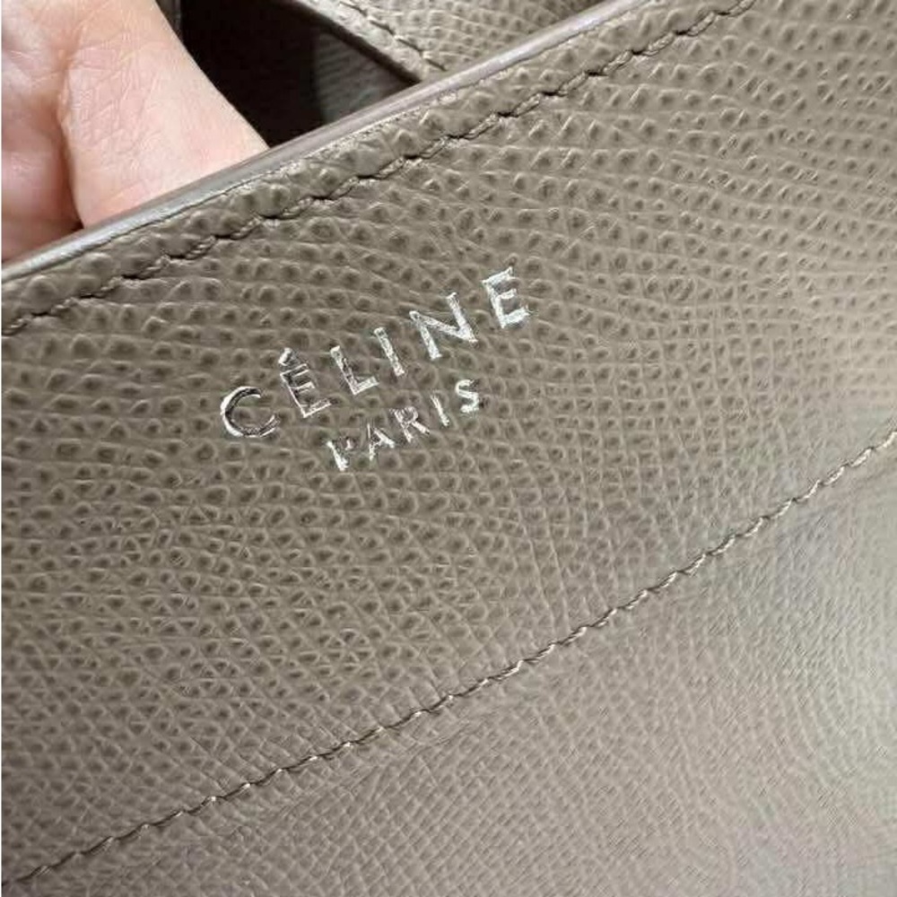 Celine Gray Leather Tote - Picture 5 of 16
